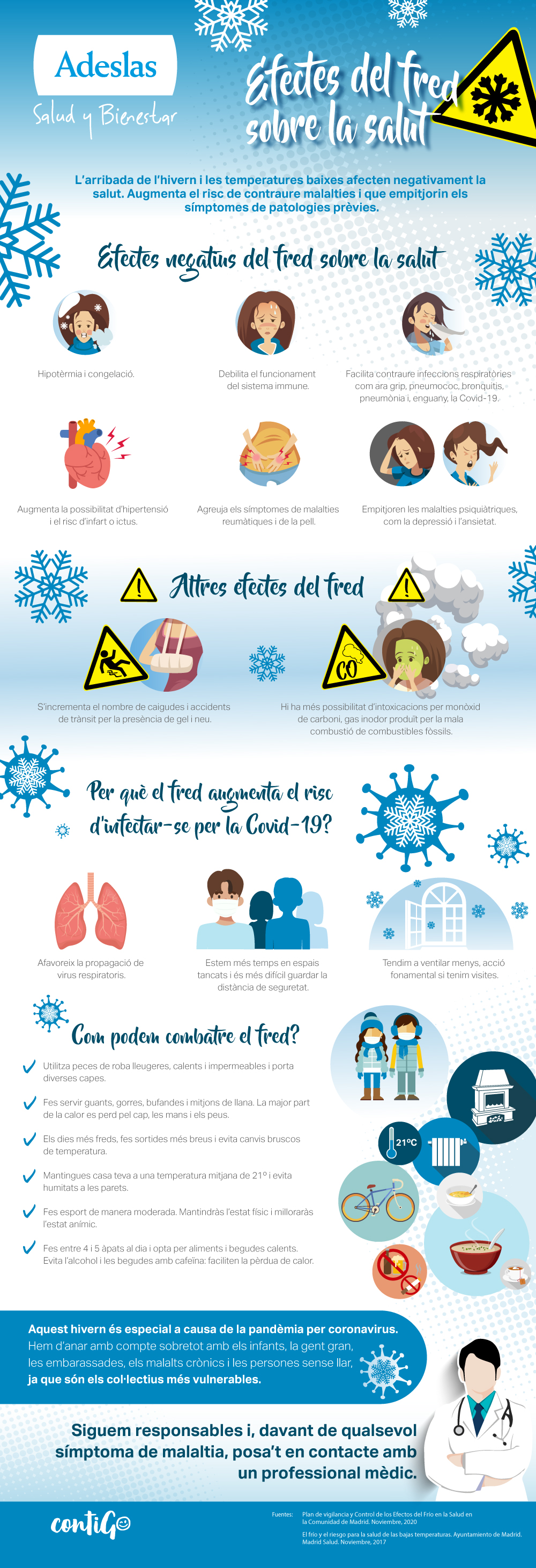 Infografía - Efectes del fred sobre la salut